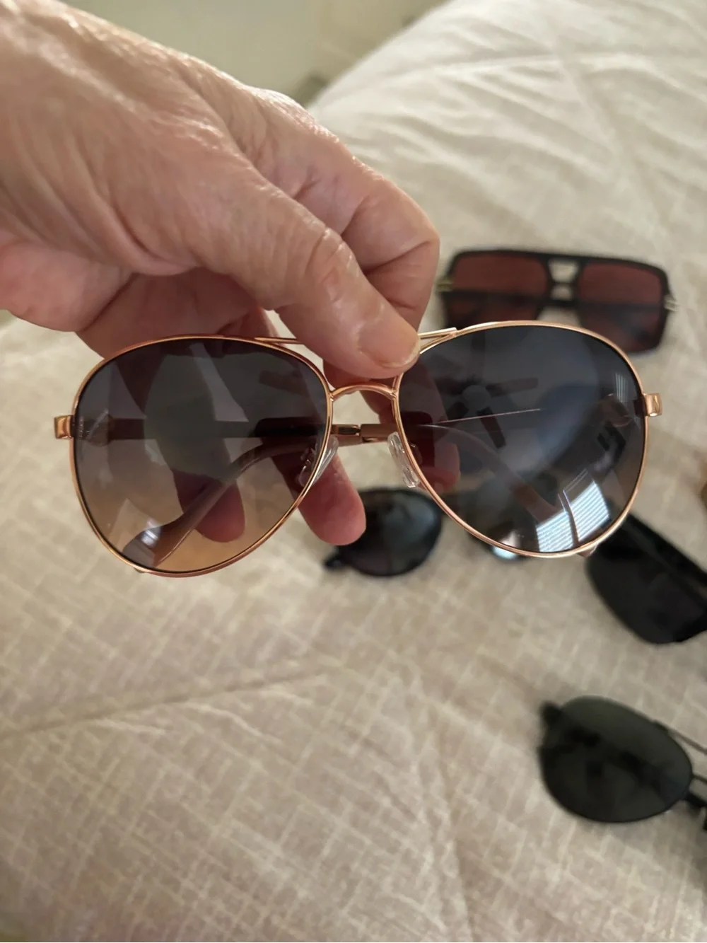 Ten pair unisex known designer sunglasses no cases